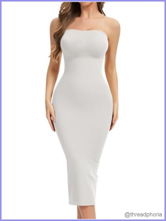 Other - Strapless Shapewear Slip Detachable Straps Tummy Control Full Slip